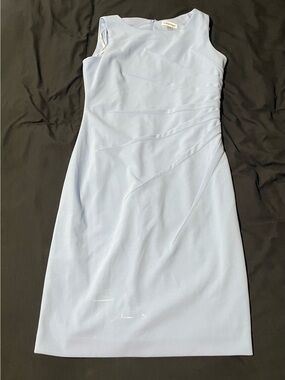 Calvin Klein Light Blue Sleeveless Dress 10P Petite